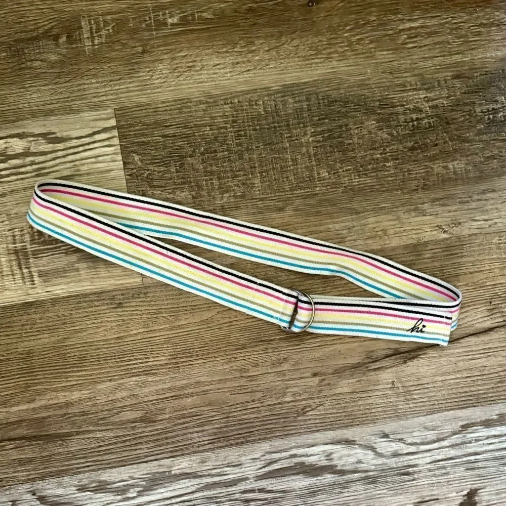 Unbranded Multicolored Canvas Belt Size Medium/Large